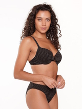 LingaDore Beach Black Diamond black padded bikini bra