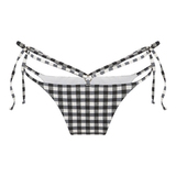 LingaDore Beach Square Print black/white bikini brief