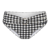 LingaDore Beach Square Print black/white bikini brief