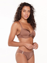 LingaDore Beach Nutshell brown padded bikini bra