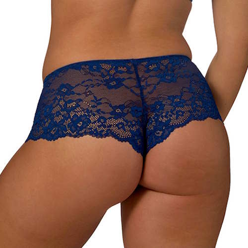 After Eden Daisy navy blue short