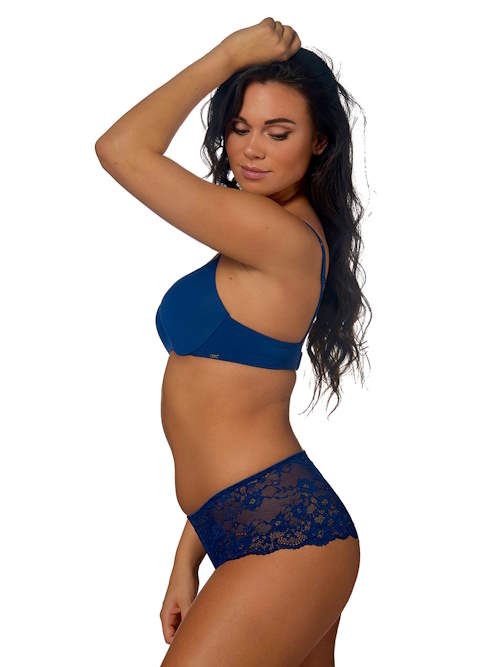 After Eden Daisy navy blue short