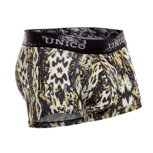 Mundo Unico Citrino yellow/print sport trunk