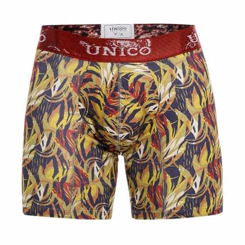 Mundo Unico Polonio yellow/print sport boxershort