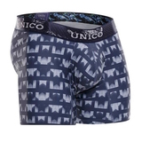 Mundo Unico Estriado blue/print sport boxershort