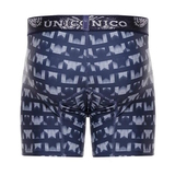 Mundo Unico Estriado blue/print sport boxershort