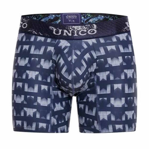 Mundo Unico Estriado blue/print sport boxershort