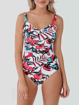 Bomain Lissabon white/print bathingsuit
