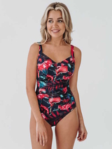 Bomain Lissabon navy/print bathingsuit