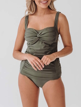 Bomain Paris green tankini set