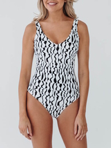 Bomain Legos black/white bathingsuit