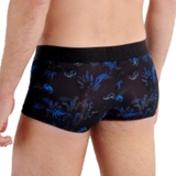 HOM Grant black/print sport trunk