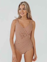 Bomain Marrakesh brown/pink bathingsuit