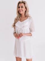 Bomain Santorini off white beach dress