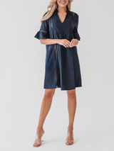 Bomain Capri navy blue beach dress