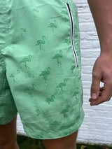 Bomain Magic Flamingo green/print swimshort