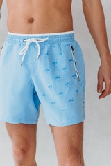 Bomain Magic Flamingo blue/print swimshort