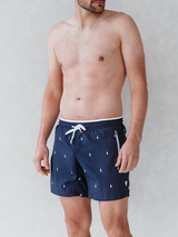 Bomain Basic navy/white swimshort