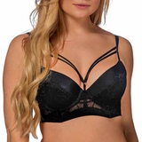 After Eden D-Cup & Up Texas black padded bra