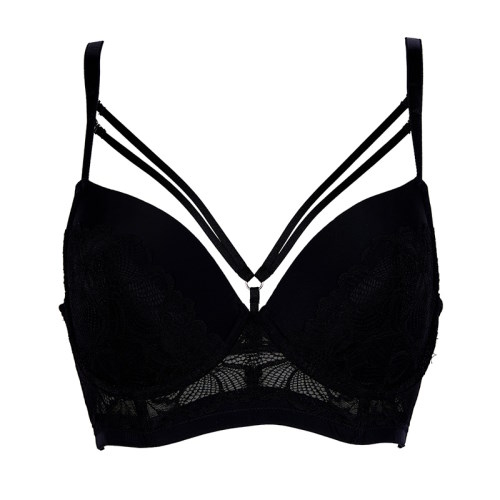 After Eden D-Cup & Up Texas black padded bra