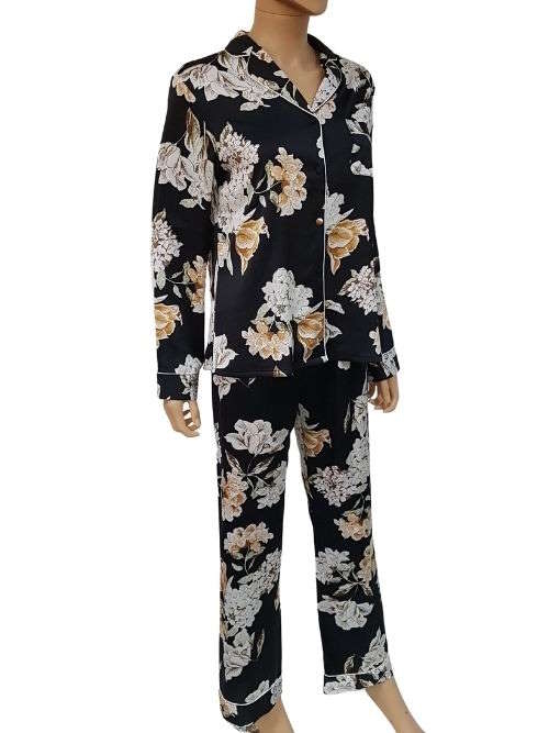 LingaDore Night Blossom black/print pajama
