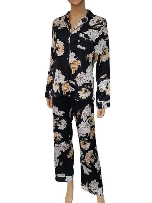 LingaDore Night Blossom black/print pajama