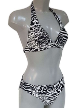 Nickey Nobel Animal black/print padded bikini bra