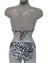 Nickey Nobel Animal black/print padded bikini bra