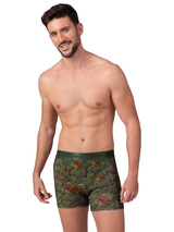 Muchachomalo BirdTree green/print modal boxershort