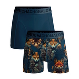 Muchachomalo Foxtrot blue/print modal boxershort