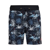  DJ DutchJeans Palm trees navy/print swimshort