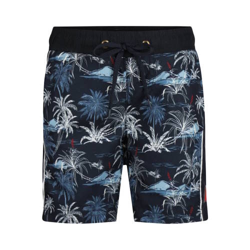 Island Palm trees navy/print swimshort