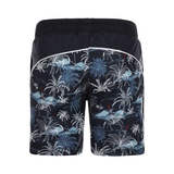 Island Palm trees navy/print swimshort