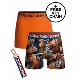 Muchachomalo Dutch Lion orange/print boxer short