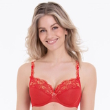 Rosa Faia Colette red non-padded bra