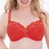 Rosa Faia Colette red non-padded bra