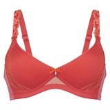 Rosa Faia Colette red wireless bra