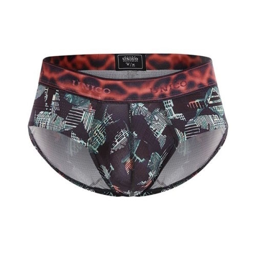 Mundo Unico Debacle black/print sport brief
