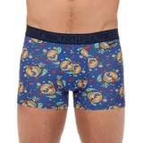 HOM Big Bisous blue/print modal boxershort