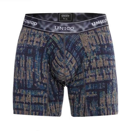 Mundo Unico Nublado brown/print sport boxershort