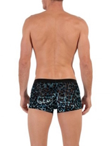 HOM Leopard black/blue sport trunk