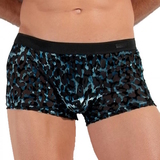 HOM Leopard black/blue sport trunk