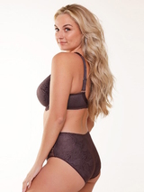 LingaDore Daily Maxi Slip brown/print high waist brief