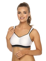 Viania 141472  white/black sport bra