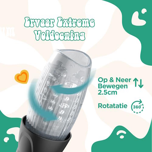 PureVibe Tornado Touch black/grey masturbator