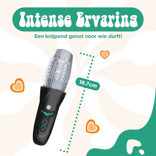 PureVibe Tornado Touch black/grey masturbator