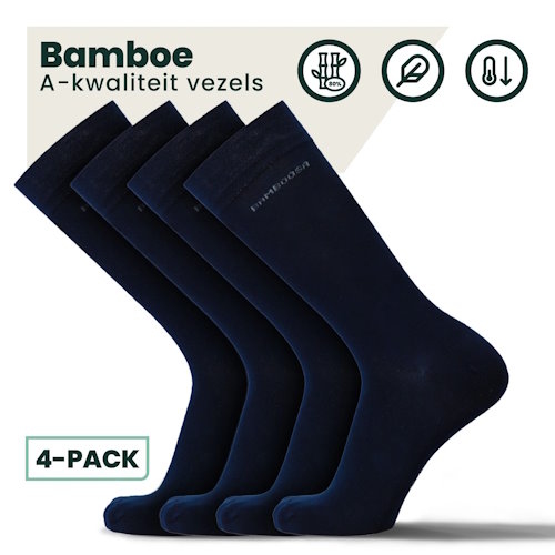 Bamboosa Jason navy blue socks