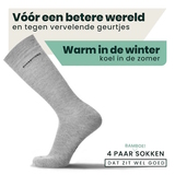 Bamboosa Jason grey melange socks