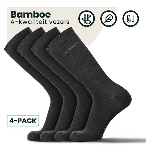 Bamboosa Jason anthracite socks