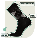Bamboosa Steve black/print socks